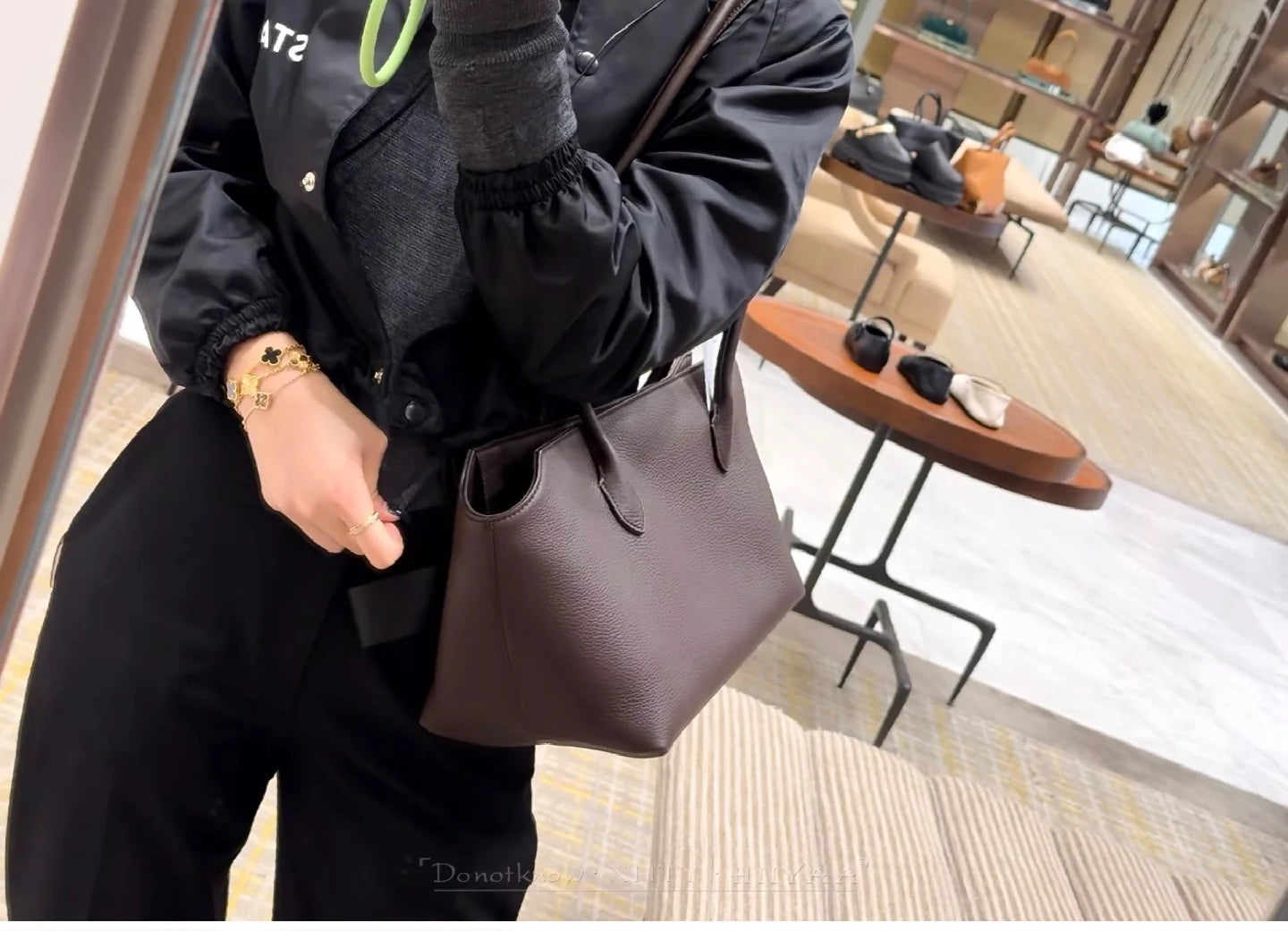 Genuine Leather Tote Bag – Pebbled Top-Grain Cowhide