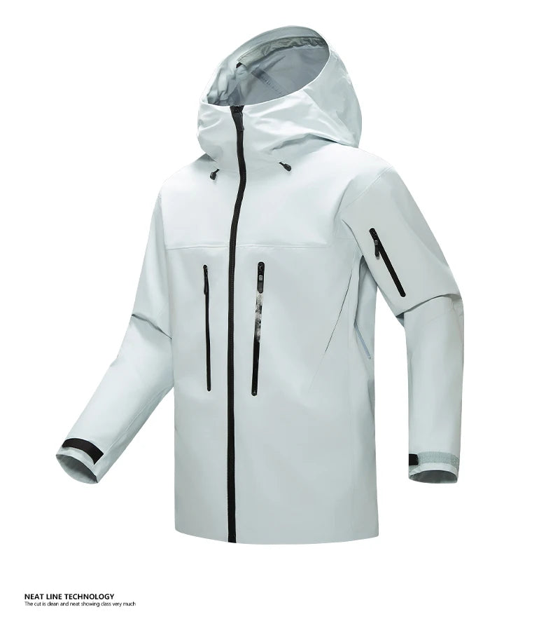 2026 Same as bird home Outdoor Sports Camping Mountaineering Fashion Men's Windproof British Wind Hooded Simple Storm Jacket
