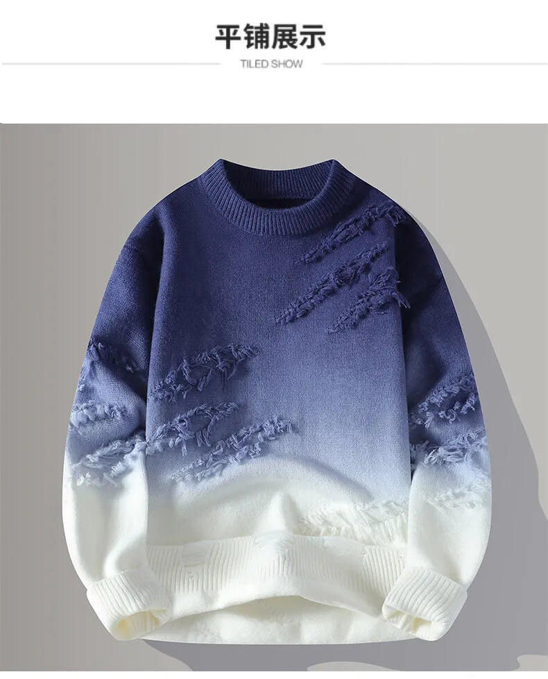 Men’s Classic Thick Knit Crewneck Sweater