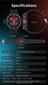 T-REX3 Ultra 1100mAh GPS Smart Watch for Men