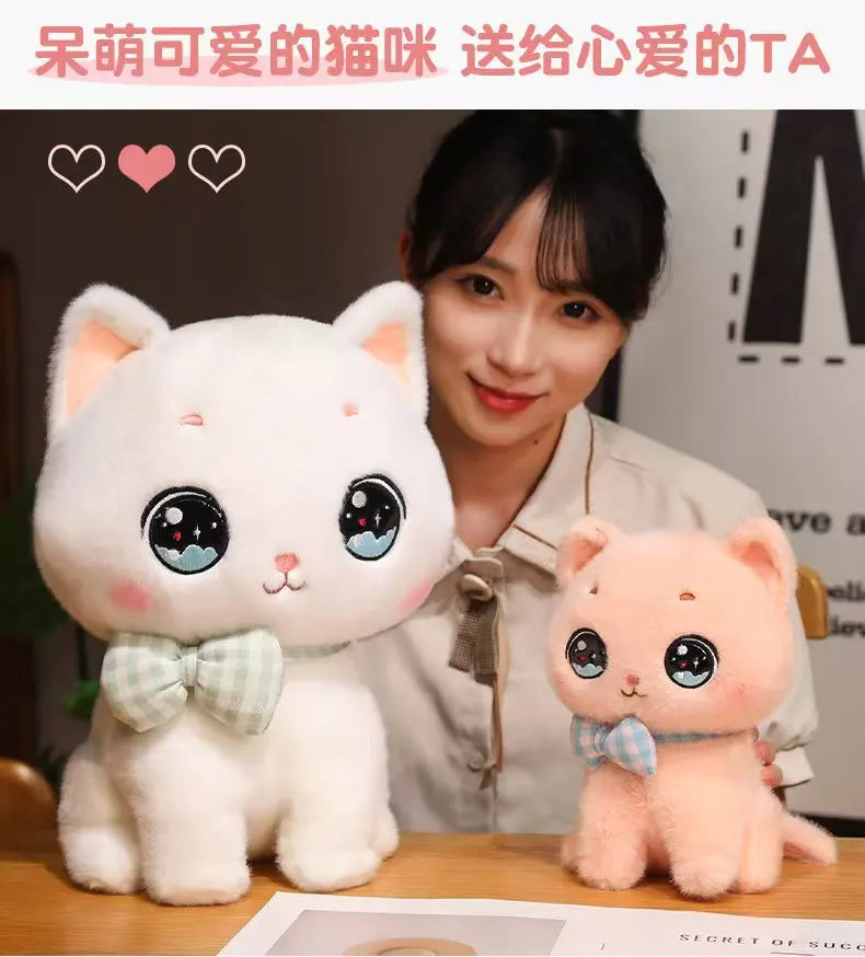 Adorable Bow-Tie Kitty Plush