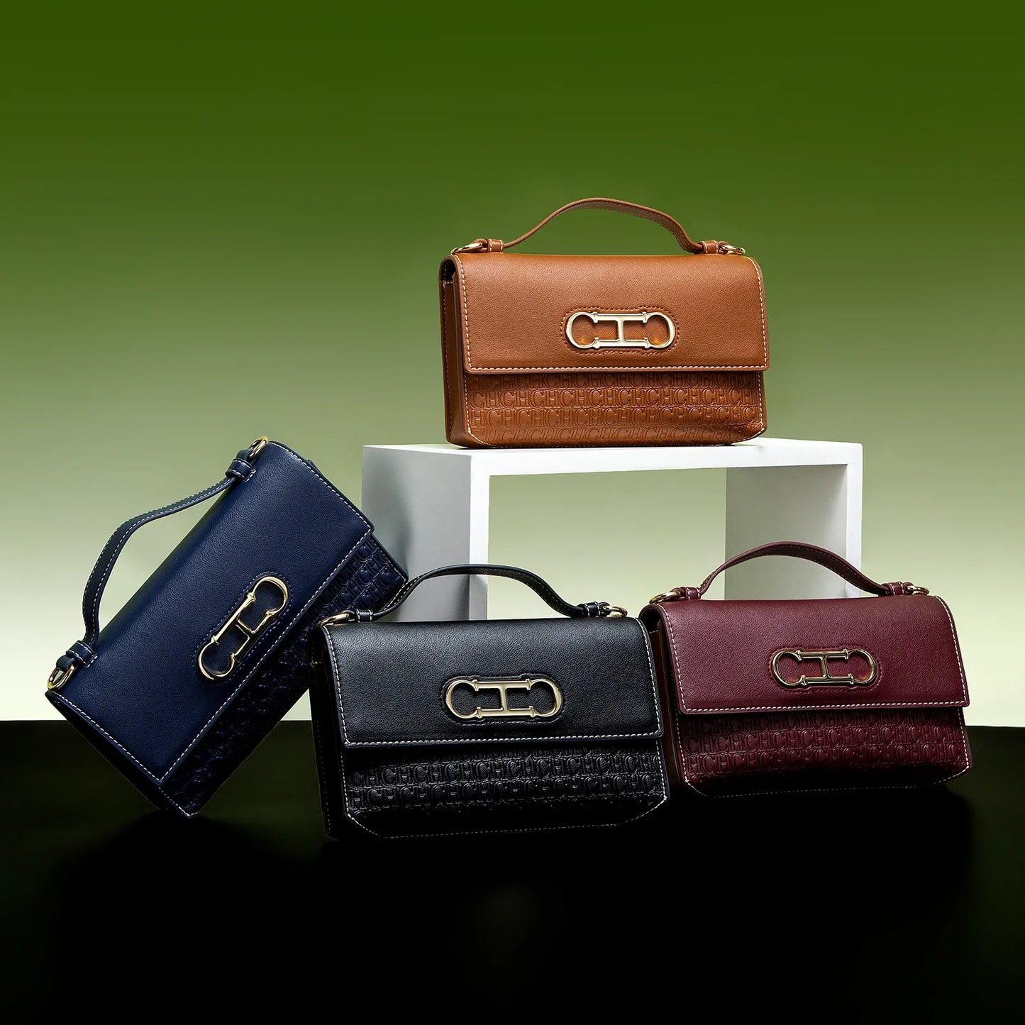 Letter Print Crossbody Satchel