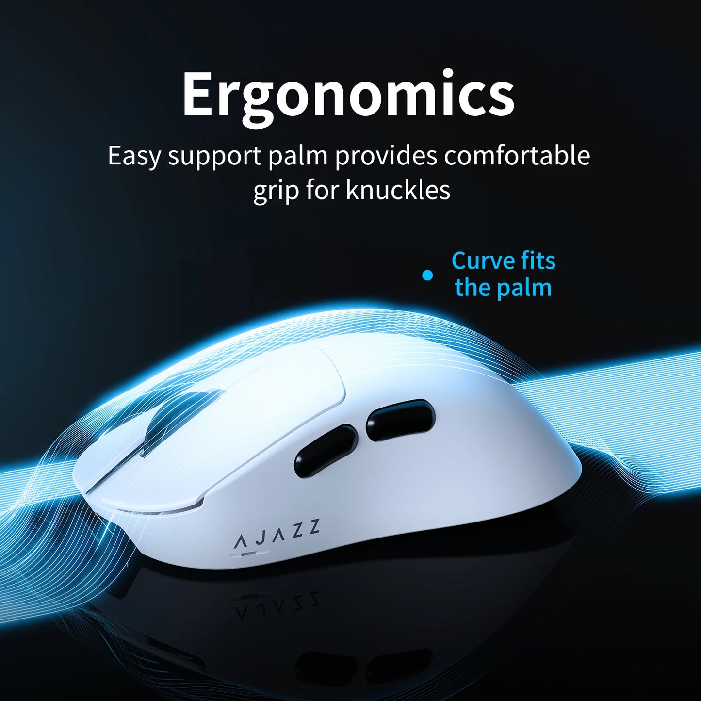 AJAZZ AJ179 V2 MAX Wireless Gaming E-Sport 1K Polling Rate Lightweight Design Ergonomic PAW3311 Sensor