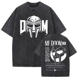 2025 Washed Vintage Rapper Mf Doom MM FOOD Graphic Print Tshirt Men Women Hip Hop Fashion T-shirts Male Casual