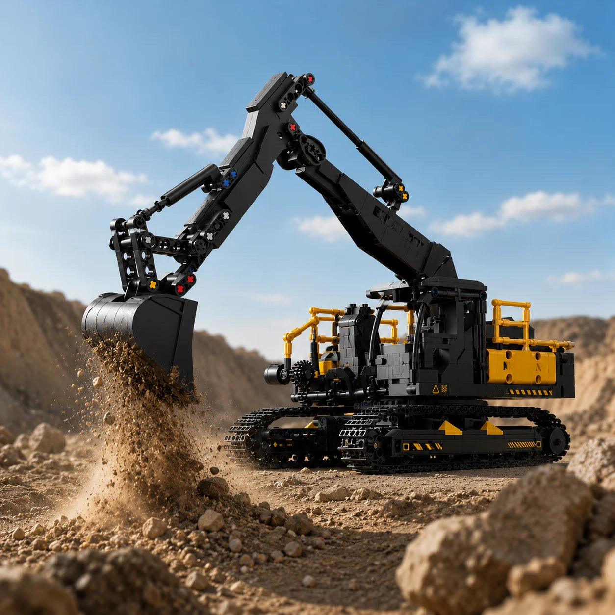 1022PCS City Construction Vehicle Excavator Models Building Blocks MOC Technical Engineering Cars Truck Bricks Toys