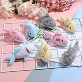 12-48Pcs Shark Plush Keychain Mini Stuffed Animal 3.94" Shark Party Favors Bulk Soft Tiny Shark Keychain Shark Backpack Keychain