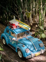 1167pcs Technical Blue Beetle Camper Car Building Blocks Model Creative City Vehicle Set Toys Bricks For Boy Kids Christmas Gift