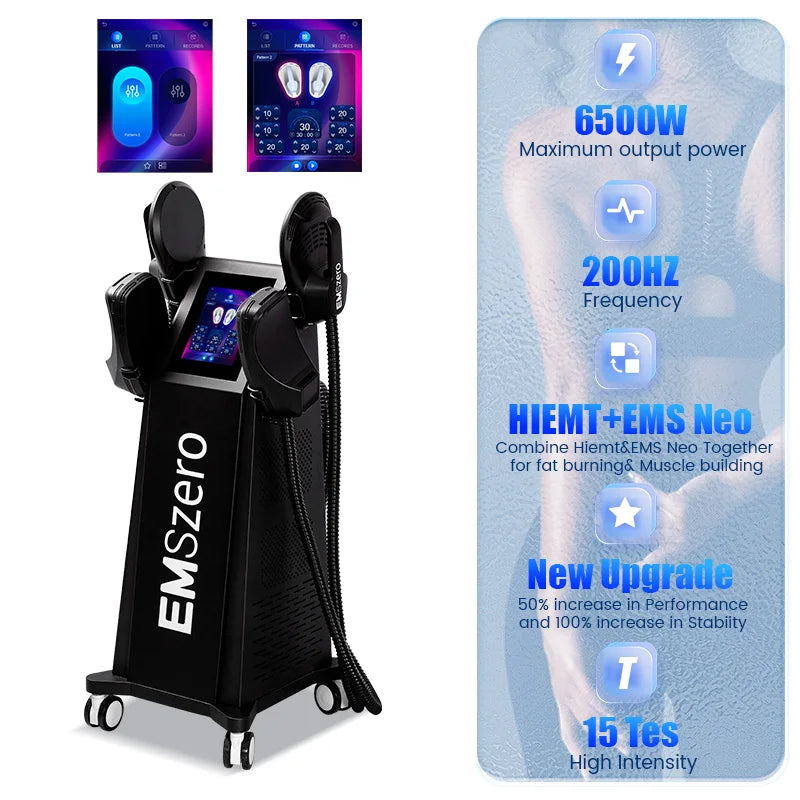 EMSZERO PRO 6500W NEO Slimming Machine EMS+EMT/RF Nova Body Sculpting EMS Pelvic Muscle Stimulator Salon
