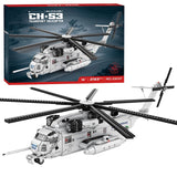 CH-53E Transport Helicopter Building Blocks Army Plane Military Fighter Model Assembly Bricks Desktop Ornaments Toy Holiday Gift