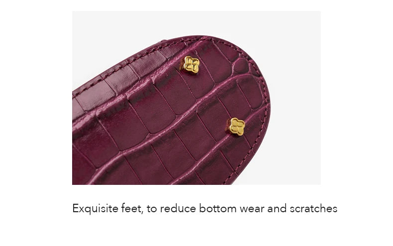 BAFELLI HANDBAG 2026 WOMEN'S NEW CROSSBODY LEATHER PURSE EVENING BAG CROCODILE GRAIN DESIGNER BUCKET CAT LUXURY BRAND FASHION