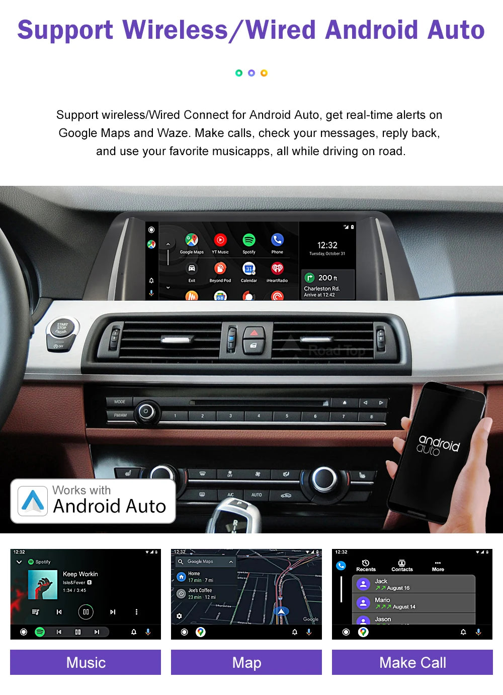 BMW 5 Series F10/F11 Multimedia Touch Screen | CarPlay & Android Auto