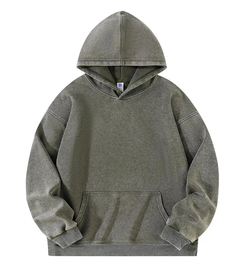 Vintage Washed Oversized Pullover Hoodie
