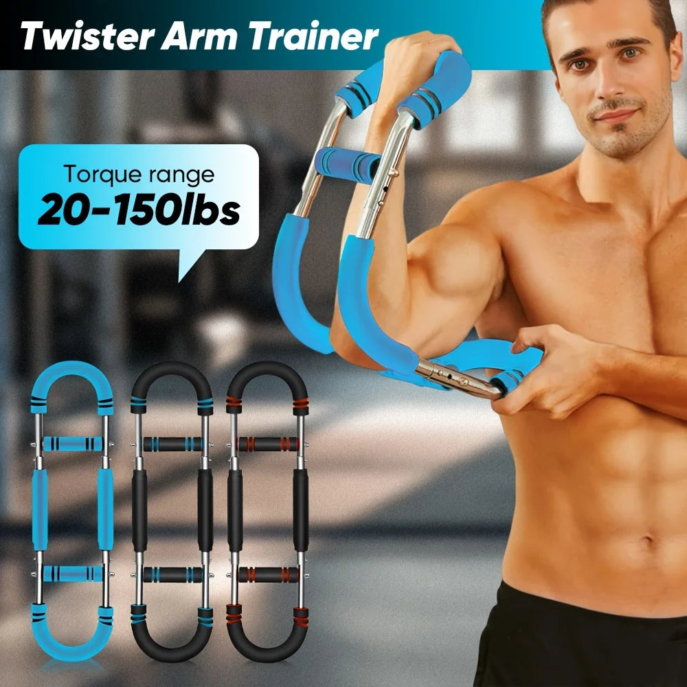 Spring Twister Arm Exerciser | 20–50kg Adjustable Resistance Bar