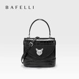 BAFELLI HANDBAG 2026 WOMEN'S NEW CROSSBODY LEATHER PURSE EVENING BAG CROCODILE GRAIN DESIGNER BUCKET CAT LUXURY BRAND FASHION