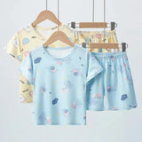 CHILDREN'S Clothing Short Sleeve Shorts 2-piece Suit