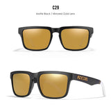 KDEAM All Black Men's Sunglasses Polarized And UV400 Protection Lens Driving Fishing Glasses Mirror With Complete Package