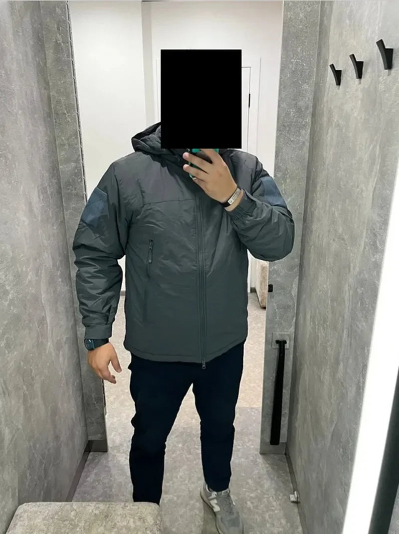 Men's Tactical Winter Down Jacket – Waterproof Outdoor Parka