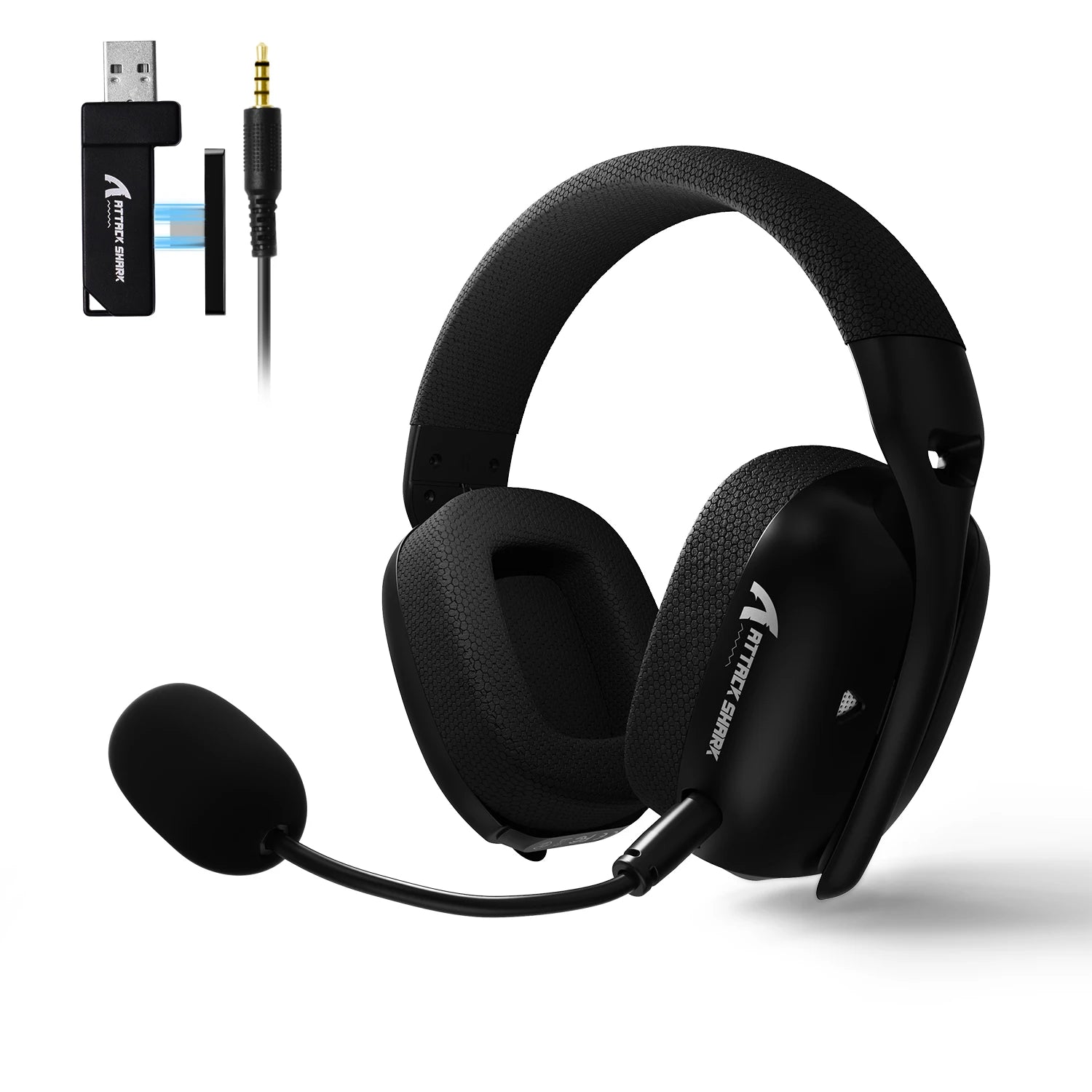 ATTACK SHARK L80PRO Wireless Gaming Headset 2.4G Bluetooth Wired 203g Ultra-Light Dual Mic 40mm Driver Low Latency Headphone