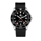 San Martin 39mm Diver GMT Watch Enamel Dial NH34 Stainless Steel Luxury Men Watch Automatic Mechanical Sapphire Luminous SN0136