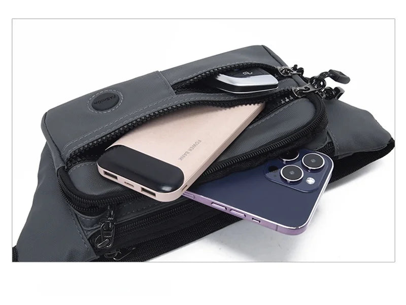 Fashion Unisex Waterproof Waist Bag Pack Male Belt Pouch Ladies Kangaroo Hip Phone Work Purse - Travel Gear for Men and Women