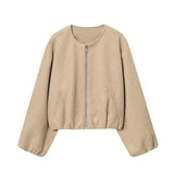 Women’s Cropped Bomber Jacket