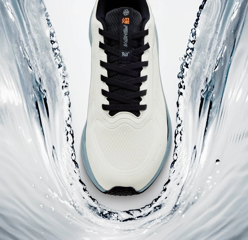 361 Degrees Wingblade Rainblock Men Running Shoes Splash Proof Anti-Slip Water Repellent Grippy Stable Male Sneakers 672532231