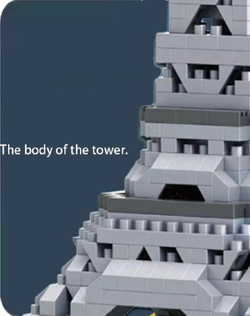 Building Blocks Model City Building Tower DIY Assembly Puzzle Creative Micro Brick Decoration Ornaments Children Toys Adult Gift