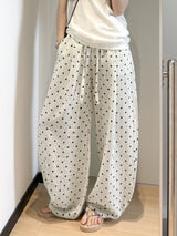 Women's Linen Blend Wide-Leg Pants