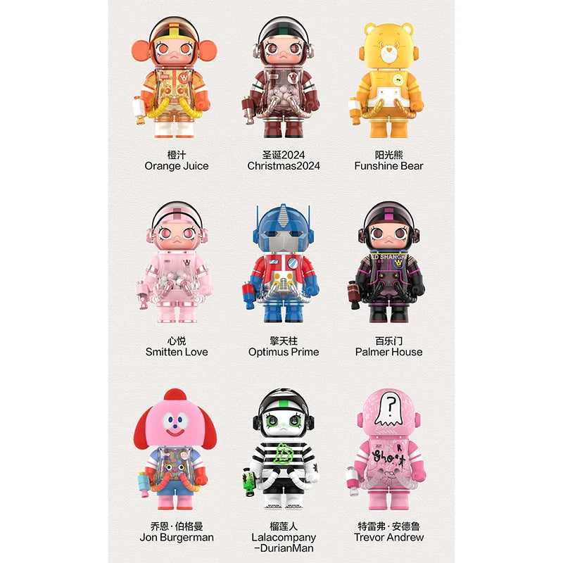 POP MART MEGA SPACE MOLLY 100% Series 4 Blind Box Guess Bag Mystery Box Toys Doll Cute Figure Desktop Ornaments