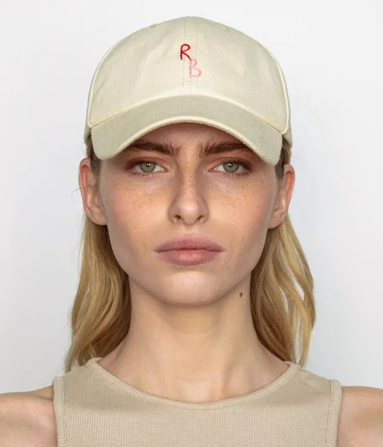 Monogram Cotton Baseball Cap – Hand-Embroidered Dad Hat