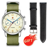 TOPHILL Classic Aviator 40mm Chronograph 1963 Mechanical Wristwatch ST1901 Watch For Men Sapphire Glass BGW9 TL025G