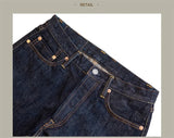 Red Tornado NOIR 21oz Selvedge Denim Straight Cut Jeans Indigo Rugged Style Men Pants