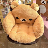 Rilakkuma Plush Bolster & Seat Cushion – Cozy Winter Warmth