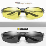 Aluminum Magnesium Photochromic Polarized Sunglasses Men Driving Glasses Day Night Vision Driver Goggles Oculos De Sol Masculino