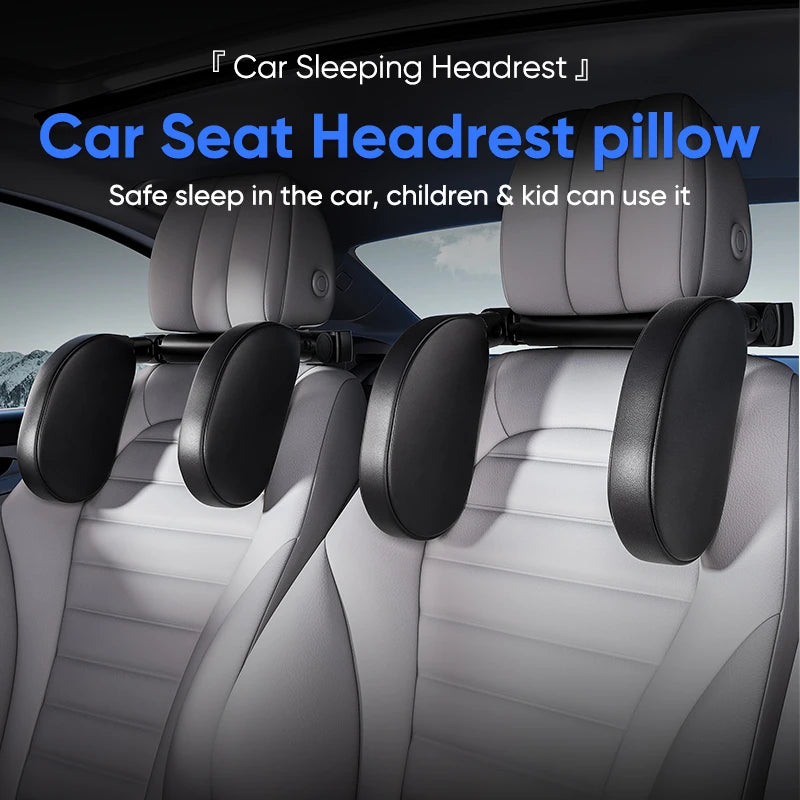 Car Seat Headrest Adjustable Side Head Support Telescopic Support on Cervical Spine for Adults Kids U Shaped Pillow