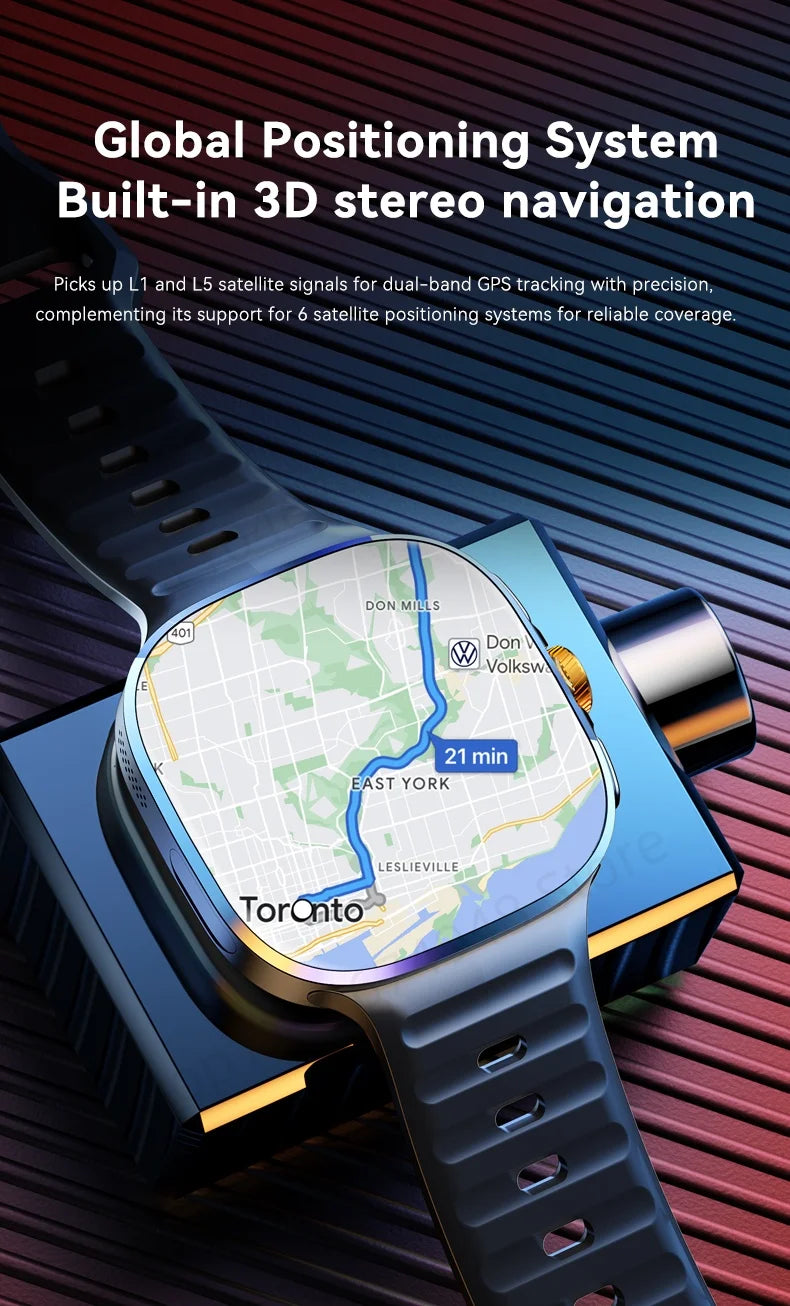 M99 Smartwatch 4G Android – 2.4" AMOLED, GPS, NFC, Camera