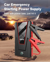 EAFC 12V  Car Jump Starter Power Bank Portable Car Battery Booster ChargerStarting Device Auto Emergency Start-up Lighting