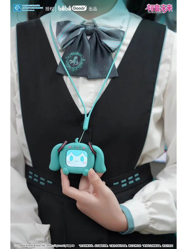 Bilibili Hatsune Miku CUBE FACE LCD Touch Screen TWS Earphones Gift Box Interactive Display Bluetooth Birthday Gift