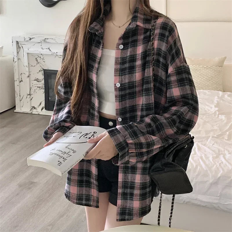 Classic Plaid Flannel Shirt Jacket