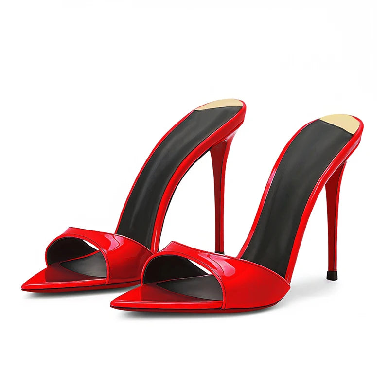Women's Pointed-Toe Stiletto Heels — Open-Toe Summer Sandals