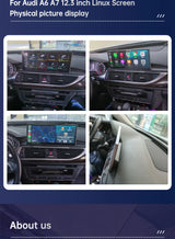 Road Top 12.3" CarPlay Screen for Audi A6 C6 A7 C7