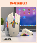 XUNFOX H2 Bluetooth Wireless Mouse Laptop Desktop Home Office Magnetic Fast Charging Luminous Mouse