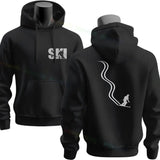 Men's Ski & Snowboard Graphic Hoodie for Fall and Winter