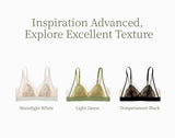 Sujiin Women's Lace Bra – Wireless Seamless Triangle Cup