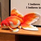 Goldfish  Lucky Koi Animals Plush Toys  Goldfish Cartoon Sift Dolls Kids Birthday Gifts Decor Throw Pillow Home Decor