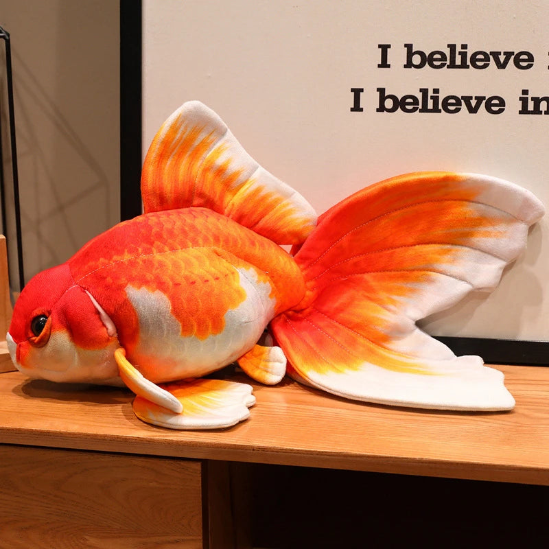 Goldfish  Lucky Koi Animals Plush Toys  Goldfish Cartoon Sift Dolls Kids Birthday Gifts Decor Throw Pillow Home Decor