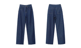AMII Women's Barrel Jeans – Retro Straight Denim Trousers