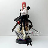 46cm/18.11in Anime Chainsaw Man Figure Makima Action Figures Pvc Statue Desktop Ornamen Collection Model Toys Gifts
