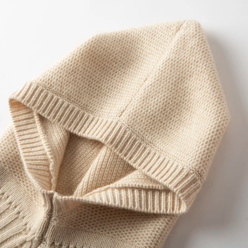 Luxe 100% Cashmere Knitted Beanie & Scarf Set