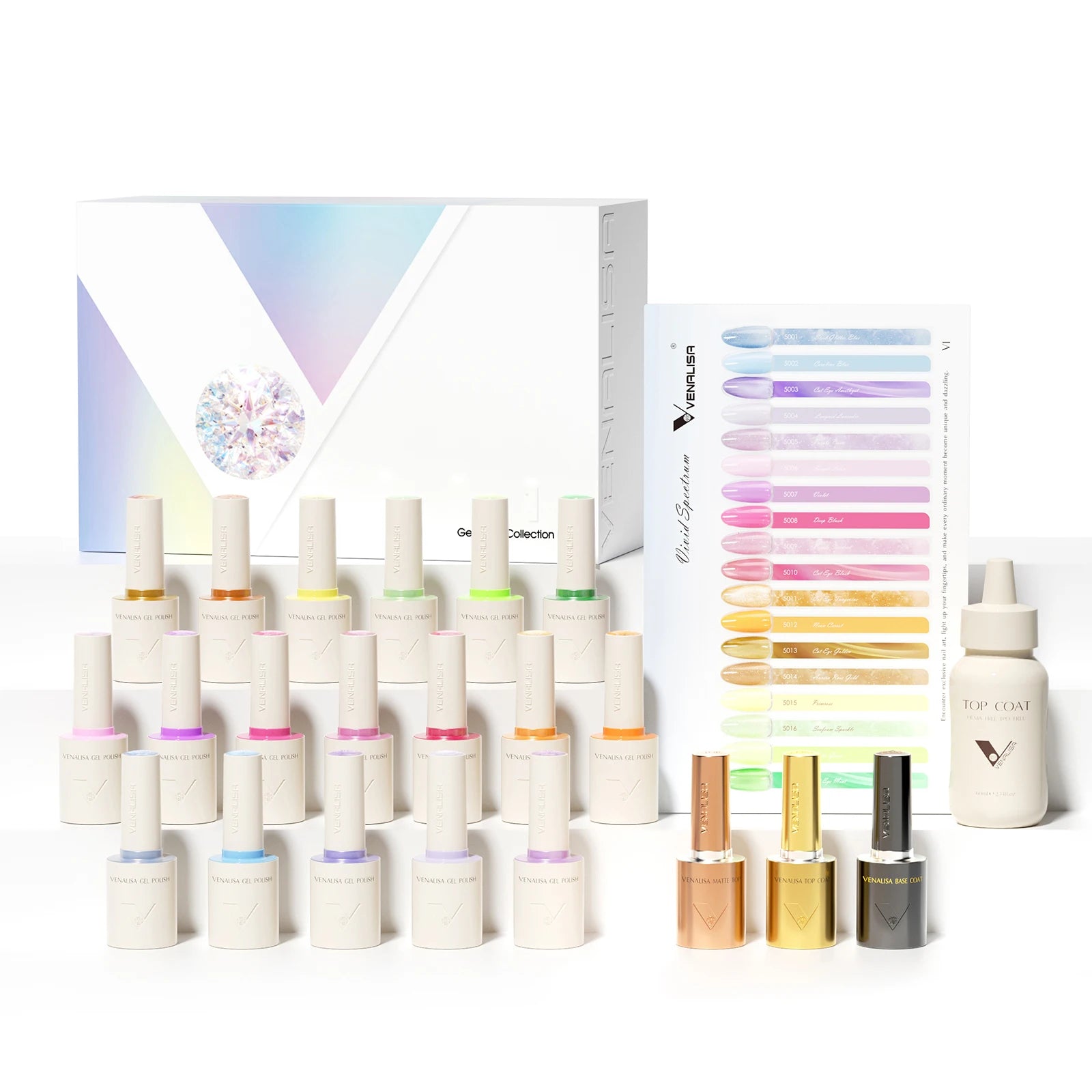 VENALISA 10ml Gel Polish Kit – HEMA & TPO Free